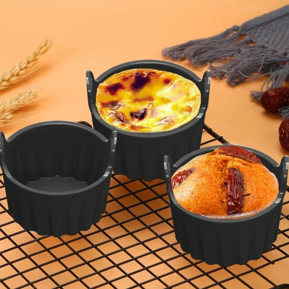 Silicone Egg Poacher Cups Air Fryer Egg Boiler Mold Cup Eggs Cooking Baking Cups for Air Fryer Oven Microwave Kitchen Tools